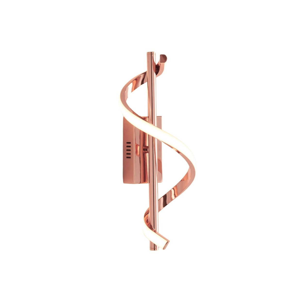 Arandela Espiral Dourado 36cm Led 10w 3 em 1 Bivolt