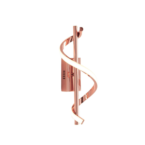Arandela Espiral Dourado 36cm Led 10w 3 em 1 Bivolt