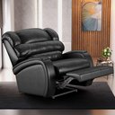 Ver imagem 7 de Poltrona do Papai Reclinável Napoli Power Touch Massagem Pu Preto Brilho Fh1