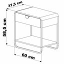 Ver imagem 4 de Mesa de Cabeceira 1 Gaveta Luna - Hanover