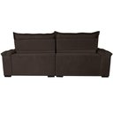 Ver imagem 6 de Sofá Retrátil e Reclinável 2,15m Cama inBox Big Fresh com SoftGel D40 Velupluma Café