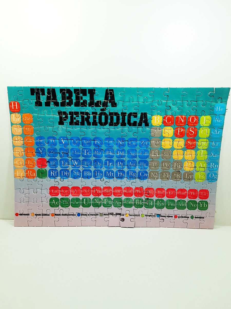 Quebra cabeça Tabela periódica 120 peças