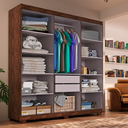 Ver imagem 3 de Guarda-Roupa Casal Lisboa 6 Portas 2 Gavetas com Pés