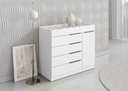 Ver imagem 3 de Cômoda 5 Gavetas com Porta Jóia Branco - Aramóveis