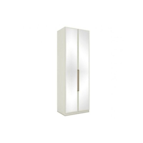 Modulado de Quarto Guarda Roupa MC04 Seletto 2 Portas com Espelho 3 Gavetas MDP Areia Henn 80cm
