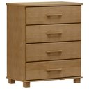 Ver imagem 1 de Cômoda para Quarto Closet 4 Gavetas Madeira Maciça Zahav F06 Freijó - Lyam Decor