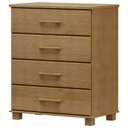 Ver imagem 5 de Cômoda para Quarto Closet 4 Gavetas Madeira Maciça Zahav F06 Freijó - Lyam Decor