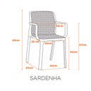 Ver imagem 2 de Cadeira Empilhavel com Telinha Area Externa Sardenha Fratini