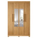 Ver imagem 5 de Guarda-Roupa Casal 4 Portas 2 Gavetas com Espelho 100% MDF Jandaia Marrom/Cinamomo