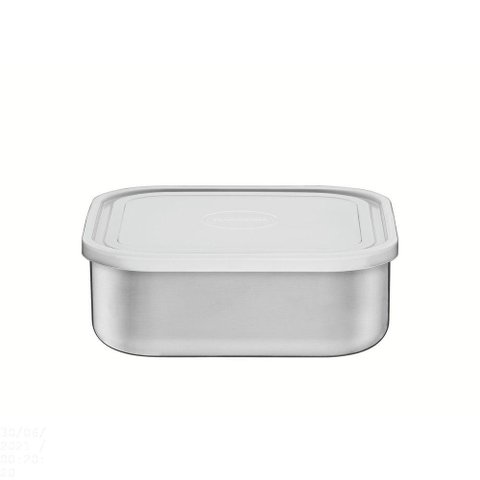 Pote Tramontina Freezinox em Aço Inox Quadrado com Tampa Plástica 19 Cm 2,1 L Tramontina