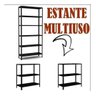 Estante Armário de Aço 6 Bandejas 90cm Preto Suporta 180kg - 4