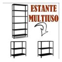 Ver imagem 4 de Estante Armário de Aço 6 Bandejas 90cm Preto Suporta 180kg