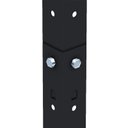 Ver imagem 2 de Estante Armário de Aço 6 Bandejas 90cm Preto Suporta 180kg