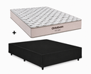 Ver imagem 1 de Cama Box Base Casal Preto Colchão Fit D45 Espuma 138x188 - Ortobom