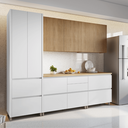 Ver imagem 2 de Cozinha 100% Mdf 5 Peças Rainha Nature/branco