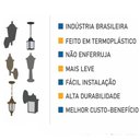 Ver imagem 3 de Pendente Luminária Marrom de Teto 37cm Colonial Vintage Externo Interno
