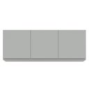 Ver imagem 5 de Armário de Cozinha Aéreo 150cm 3 Portas Argélia Cinza Claro - Lumil Lumil Móveis