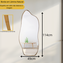 Ver imagem 5 de Espelho Orgânico com Borda de Madeira - Vegas 114x49