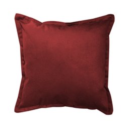 Almofada Decorativa Rebatida Cheia 40x40 Suede Vinho - Majú Decor - 2