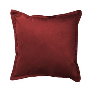 Almofada Decorativa Rebatida Cheia 40x40 Suede Vinho - Majú Decor