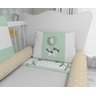 Kit Berço Verde Gatos Baloeiros - 3