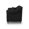 Poltrona Felipe 1 Lugar Suede - Se Liga Shop:Preto - 5