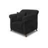 Poltrona Felipe 1 Lugar Suede - Se Liga Shop:Preto - 1