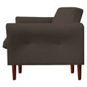 Ver imagem 3 de Kit 2 Cadeiras Recepção Poltrona Decorativa Escritório Emanuela Marrom Suede