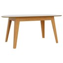 Ver imagem 5 de Mesa Jantar 1,80m Orgânica 6 Lugares com 6 Cadeiras Estofadas e Encosto Tela Palha 100% MDF Dalla