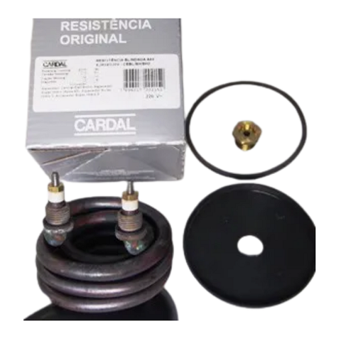 Kit Resistência Blindada Aquecedor Cardal Eletronico Central e Hidros Re029 6500w - Re029k100