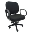 Ver imagem 3 de Cadeira Giga Obeso Giratória Tecido - até 160kg:azul