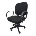 Ver imagem 4 de Cadeira Giga Obeso Giratória Tecido - até 160kg:azul