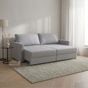 Ver imagem 2 de Sofá-cama Retrátil e Reclinável com Baú 2 Lugares 200cm Utila