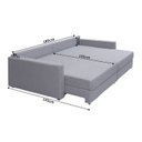 Ver imagem 5 de Sofá-Cama Retrátil e Reclinável com Baú 3 Lugares 200cm Utila Yescasa