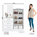 Ver imagem 2 de Cômoda Sapateira Chris 2 Portas 3 Gavetas Casa 812