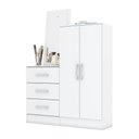 Ver imagem 4 de Cômoda Sapateira Chris 2 Portas 3 Gavetas Casa 812