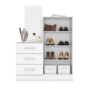 Ver imagem 3 de Cômoda Sapateira Chris 2 Portas 3 Gavetas Casa 812