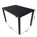 Ver imagem 4 de Conjunto Mesa Retangular 1.20x0.80 com 4 Cadeiras Roma em Alumínio Área Externa Preto