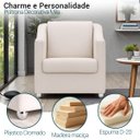 Ver imagem 4 de Poltrona Decorativa Mila Confortável para Sala Recepção Manicure Barbearia Consultório Pés Cromado