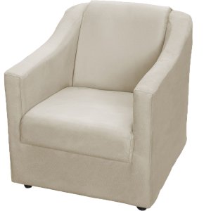 Poltrona Decorativa para Sala Recepção Consultório Manicure Cadeira Mila Suede