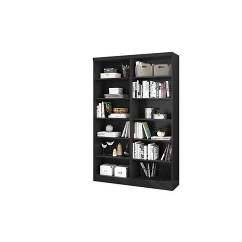 Livreiro Multiuso Preto Fosco Kit com 2 - FdECOR