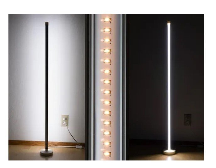 Suporte Base P/ Chão De Lâmpada Led T8 Tubular Branco Frio - 5