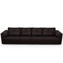 Ver imagem 2 de Sofá Retrátil para Sala de Estar 5 Lugares 379cm Riza S03 Couro Vinho - Lyam Decor