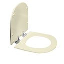 Ver imagem 2 de Assento Sanitário Poliéster para Louça Nuova (deca) Slow Close Cromado (reb. Oculto) Creme