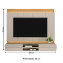 Ver imagem 4 de Painel para Tv até 75 Polegadas Jester 2 Portas Tauari/off White Brilho - Pnr Móveis