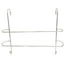 Ver imagem 2 de Porta Toalha Duplo com 02 Ganchos Toalheiro Cromado Suporte para Box sem Furo