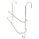 Ver imagem 3 de Porta Toalha Duplo com 02 Ganchos Toalheiro Cromado Suporte para Box sem Furo