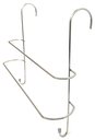 Ver imagem 3 de Porta Toalha Duplo com 02 Ganchos Toalheiro Cromado Suporte para Box sem Furo