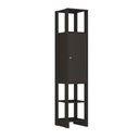 Ver imagem 1 de Closet com 1 Porta Contendo 2 Prateleias e 3 Nichos Externos Yes Nova Mobile Grafite Intenso