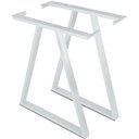 Ver imagem 1 de Base Pé de Mesa de Jantar Cozinha Sala Escritório Mirage para Tampos até 180cm x 90cm - Branca